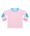 Striped long-sleeved t-shirt