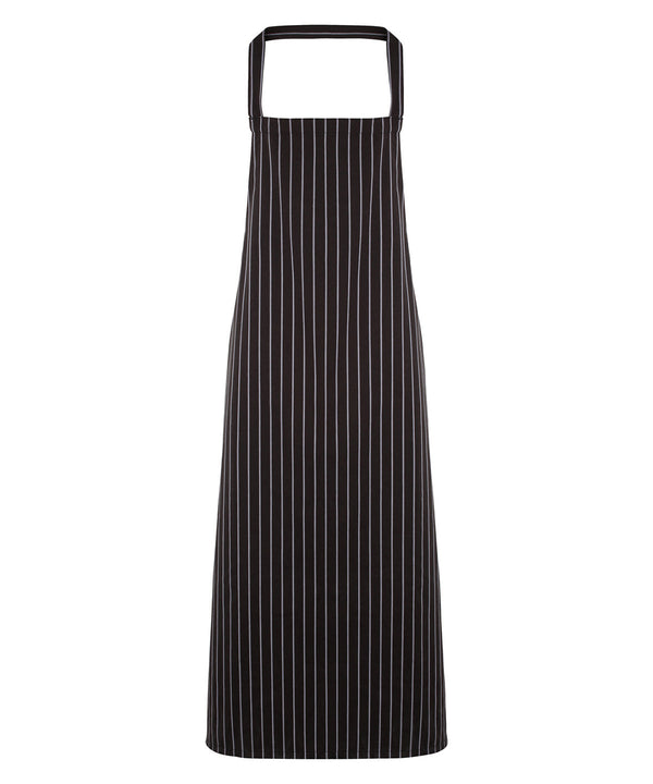 Striped bib apron