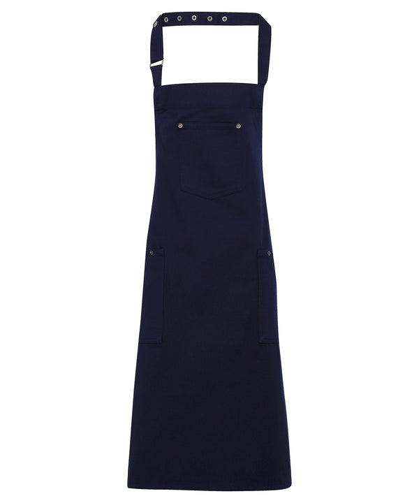 Chino cotton bib apron