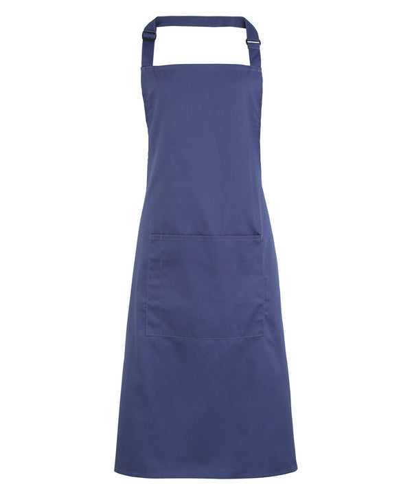 Colours bib apron with pocket