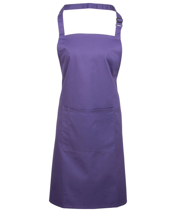 Colours bib apron with pocket