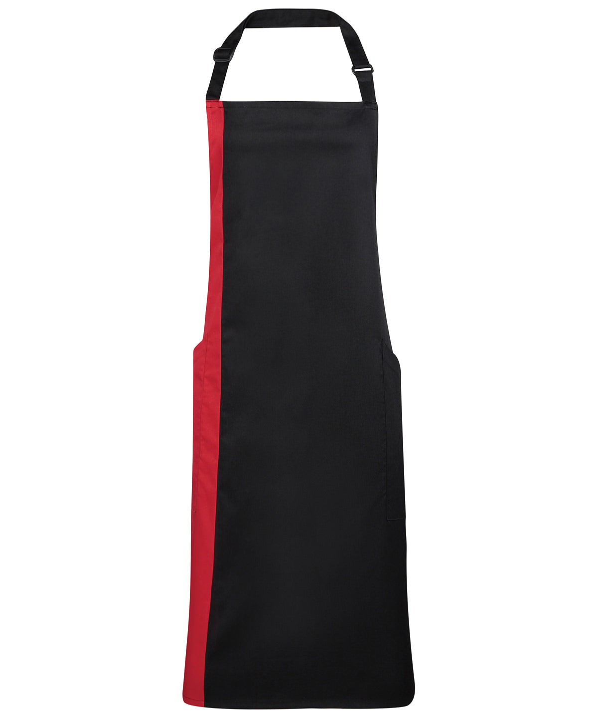 Contrast bib apron