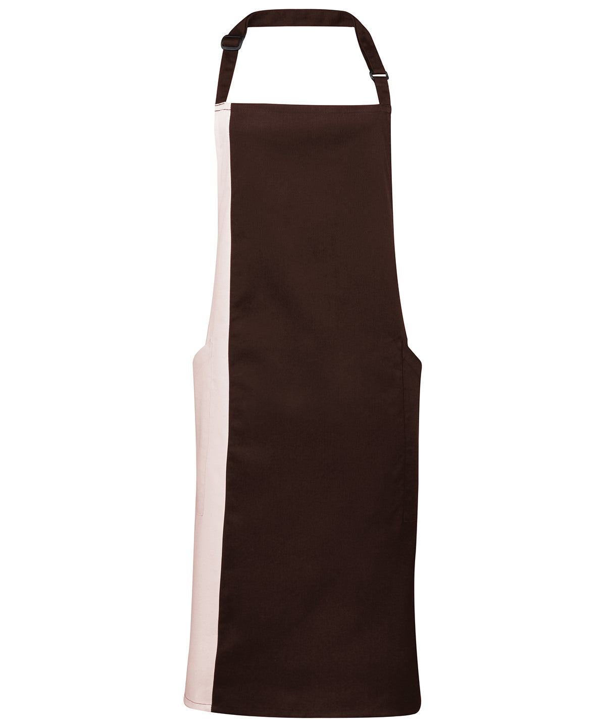 Contrast bib apron