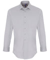 Stretch fit cotton poplin long sleeve shirt