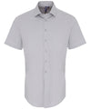 Stretch fit cotton poplin short sleeve shirt