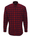 Mulligan check cotton long sleeve shirt