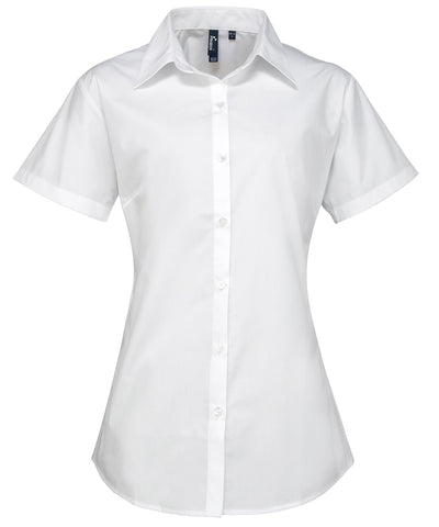 Women's supreme poplin short sleeve shirt