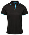 Women's contrast Coolchecker® polo