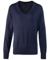 Women's v-neck knitted sweater