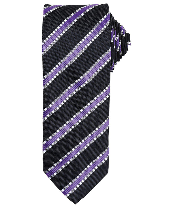 Waffle stripe tie