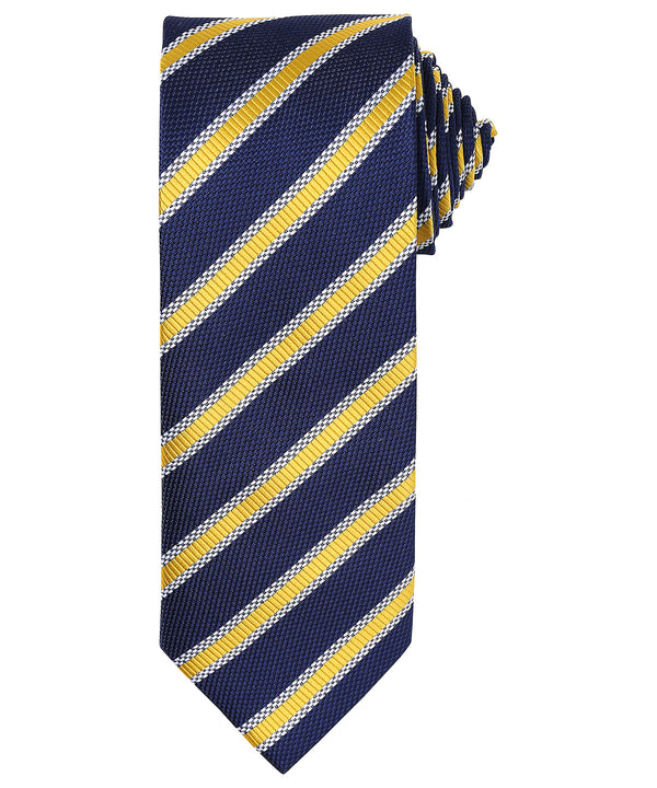 Waffle stripe tie