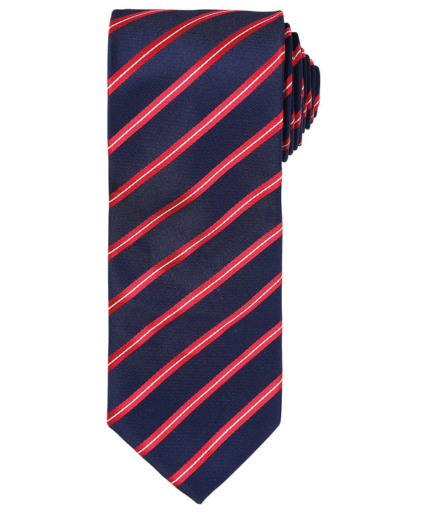 Sports stripe tie