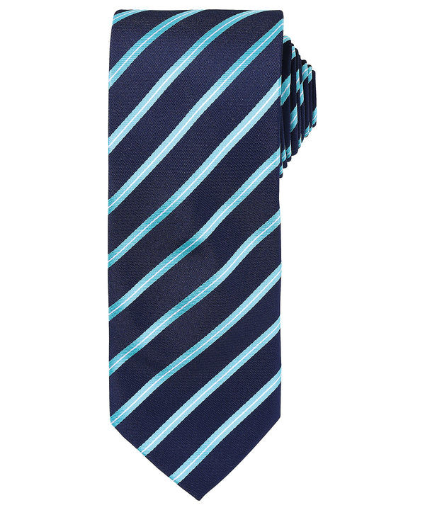 Sports stripe tie