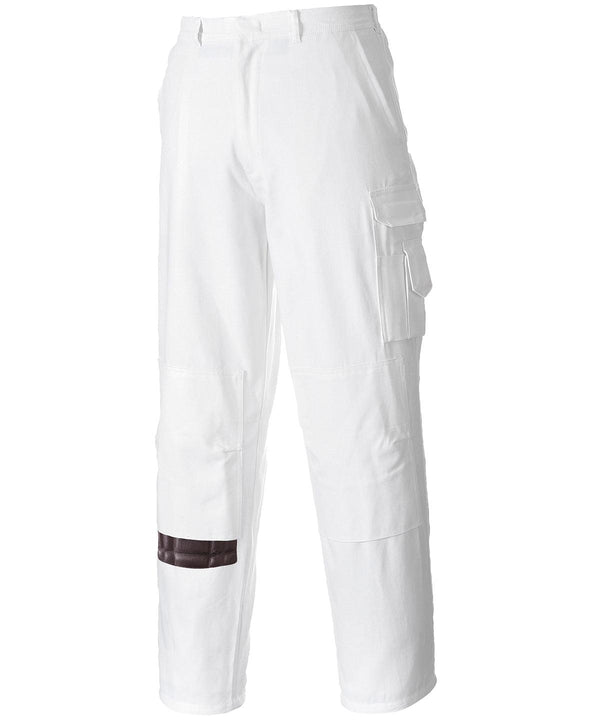 White - Painter's trousers (S817) Trousers Portwest Safe to wash at 60 degrees, Trousers & Shorts, Workwear Schoolwear Centres