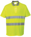Yellow - Cotton Comfort polo shirt (S171) Polos Portwest Plus Sizes, Polos & Casual, Safetywear, Workwear Schoolwear Centres