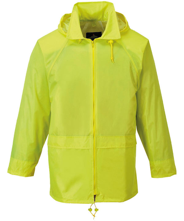 Yellow - Classic rain jacket (S440) Jackets Portwest Jackets & Coats, Workwear Schoolwear Centres