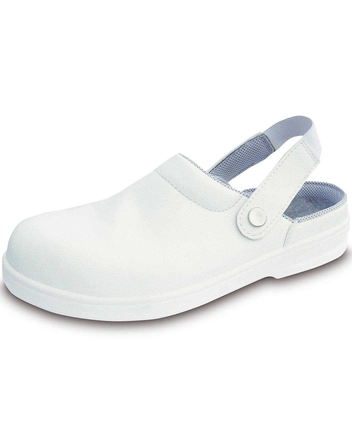 White - Steelite safety clog SB (FW82) Shoes Portwest Chefswear, Footwear, Safetywear, Workwear Schoolwear Centres