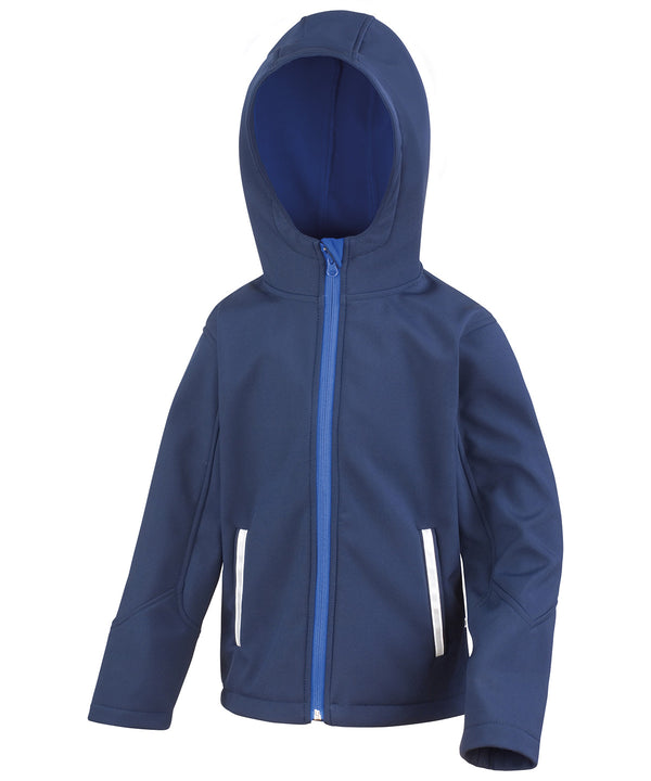 Core junior TX performance hooded softshell jacket