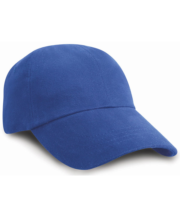 Low-profile heavy brushed cotton cap