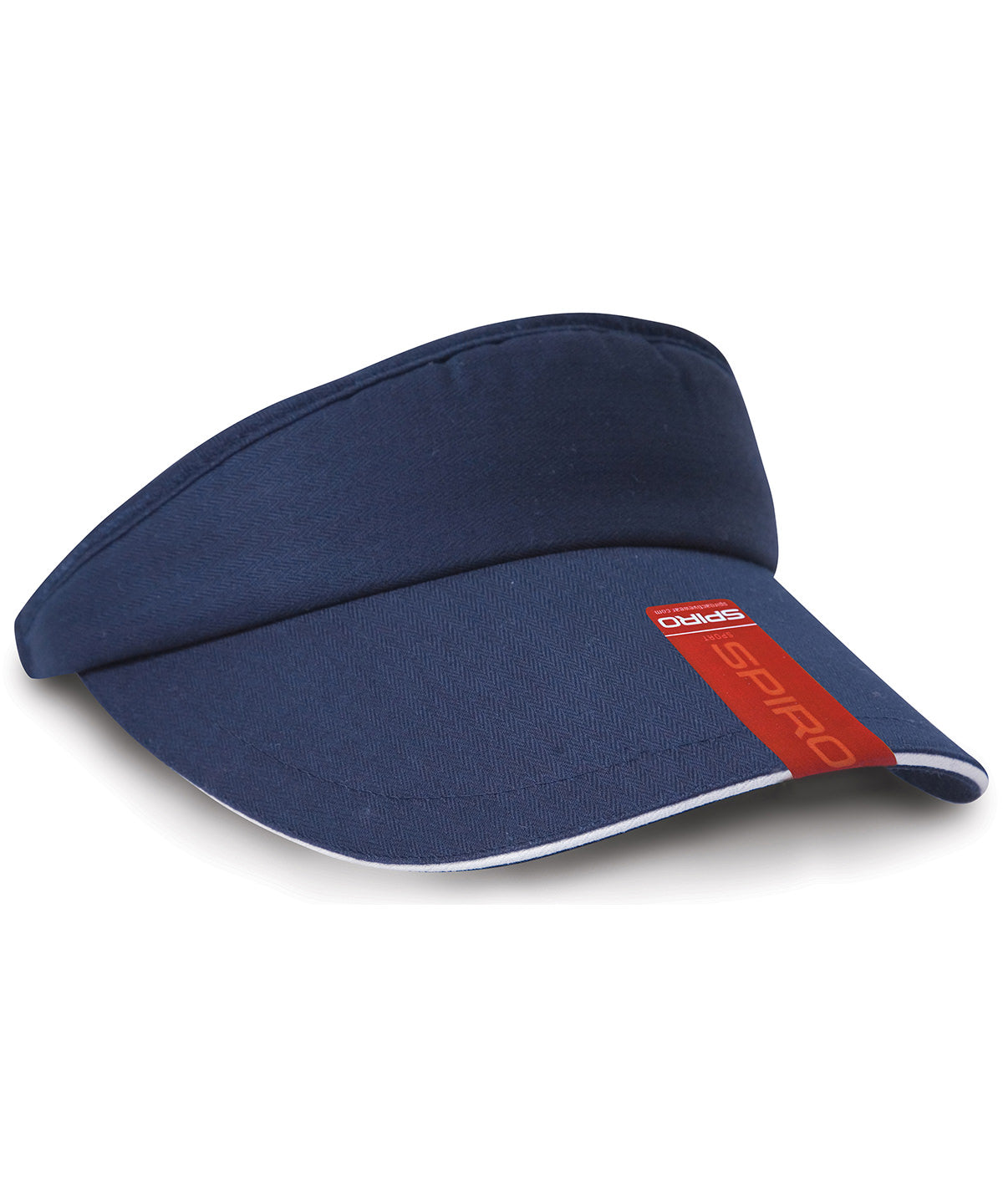 Herringbone sun visor with sandwich peak