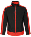 Black/Classic Red - Contrast 3-layer printable softshell Jackets Regatta Contrast Jackets & Coats, Softshells Schoolwear Centres