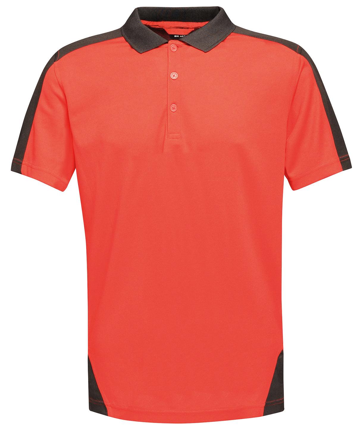 Classic Red/Black - Contrast wicking polo Polos Regatta Contrast Polos & Casual Schoolwear Centres