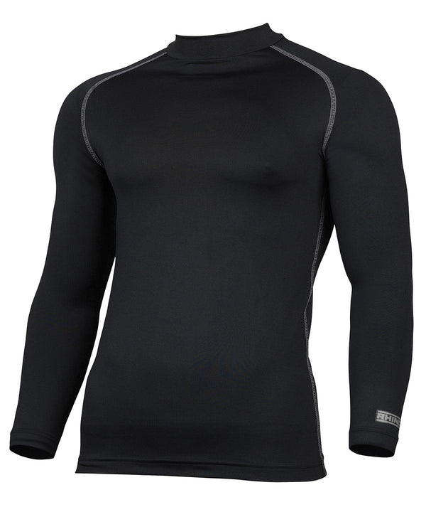 Black - Rhino baselayer long sleeve Baselayers Rhino Baselayers, Must Haves, Outdoor Sports, Plus Sizes Schoolwear Centres