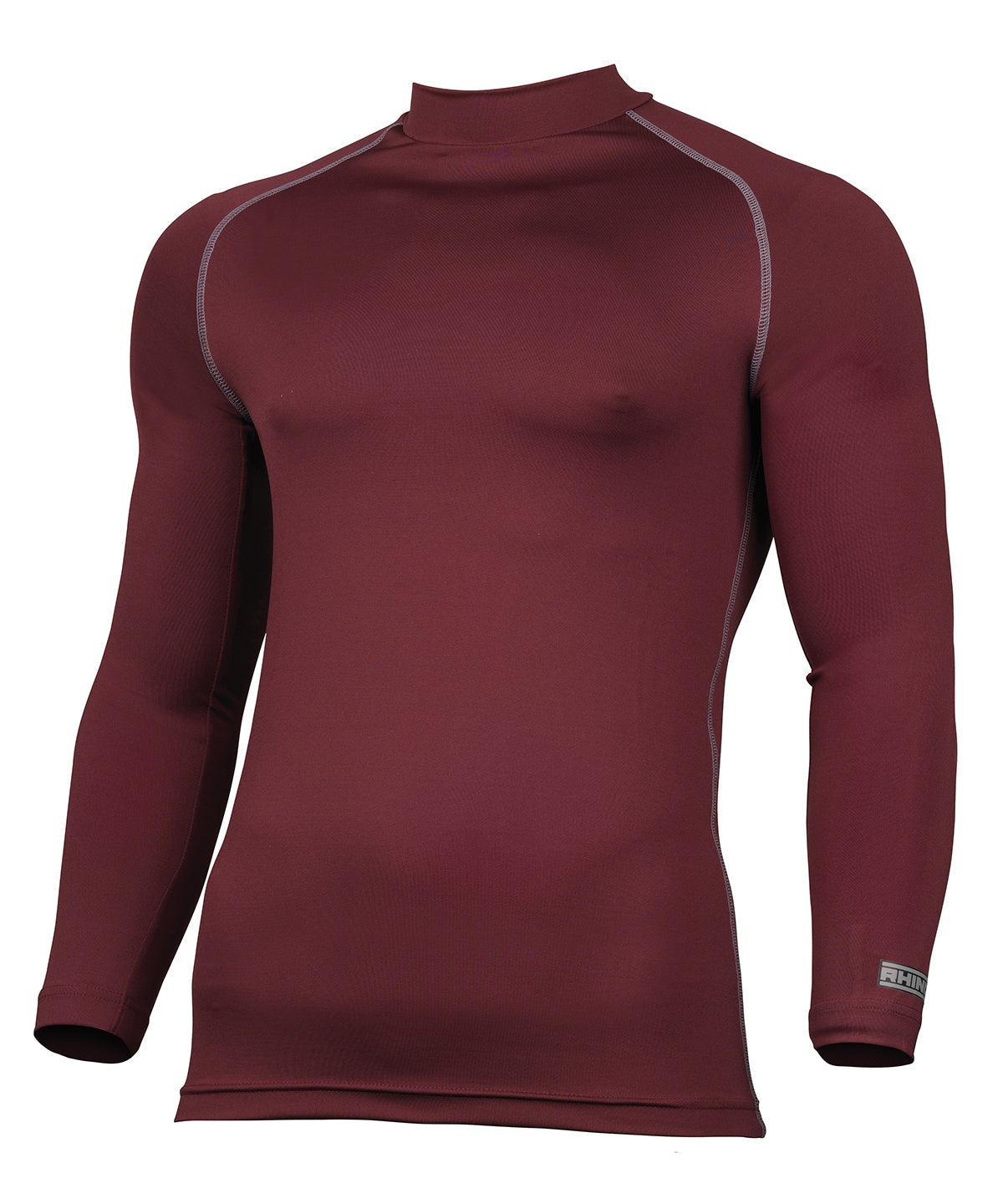 Maroon - Rhino baselayer long sleeve Baselayers Rhino Baselayers, Must Haves, Outdoor Sports, Plus Sizes Schoolwear Centres