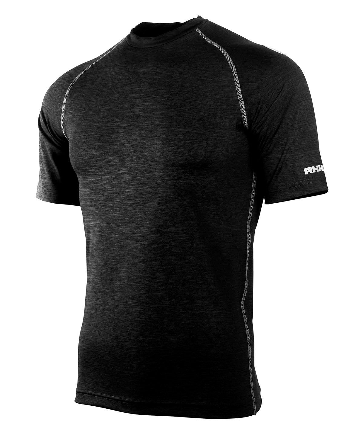 Black Heather - Rhino baselayer short sleeve Baselayers Rhino Baselayers, Must Haves, Outdoor Sports, Sports & Leisure, Team Sportswear Schoolwear Centres