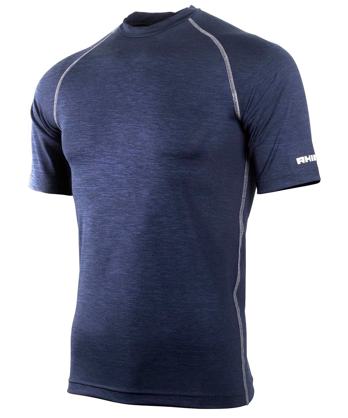 Navy Heather - Rhino baselayer short sleeve Baselayers Rhino Baselayers, Must Haves, Outdoor Sports, Sports & Leisure, Team Sportswear Schoolwear Centres