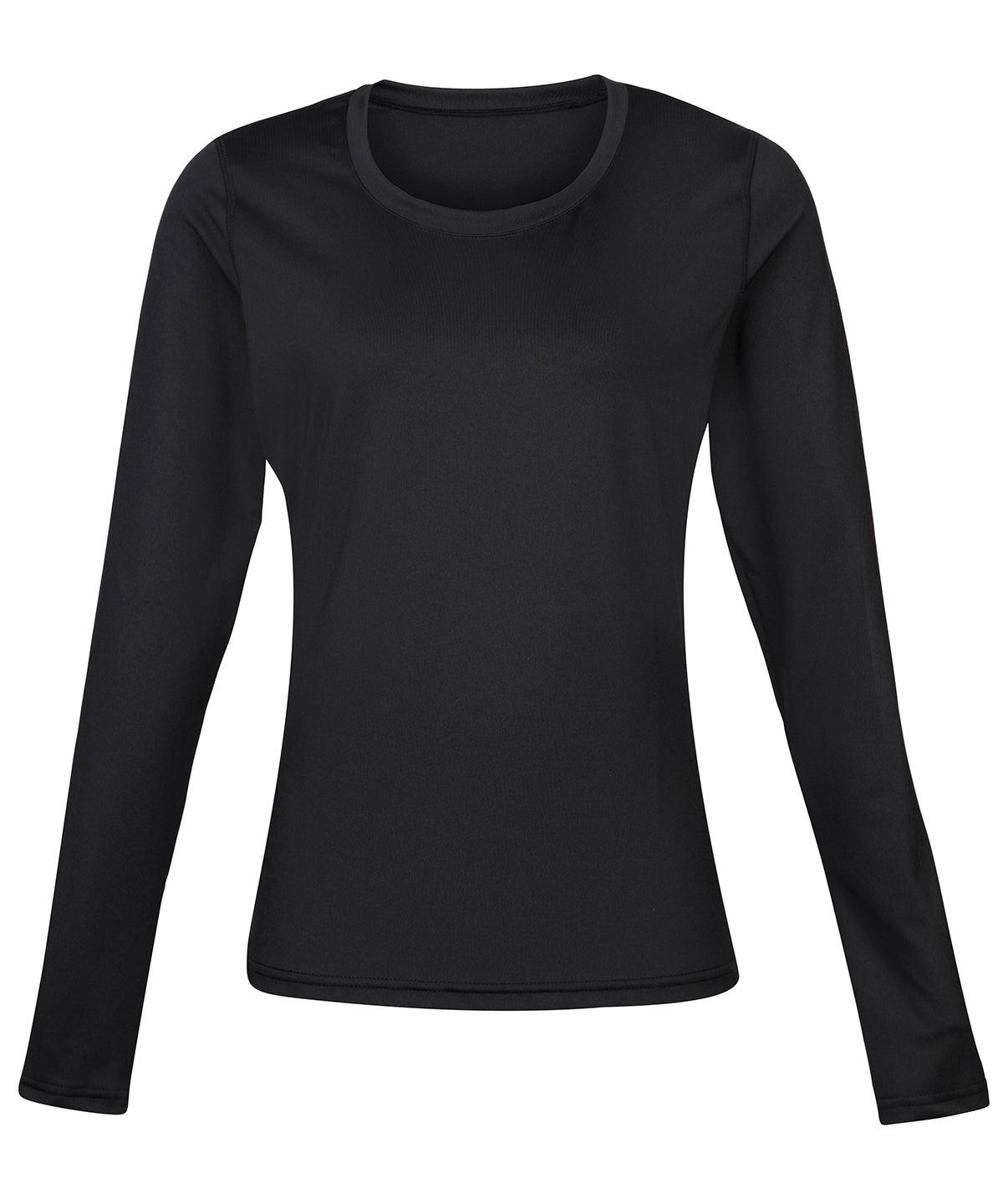 Black - Women's Rhino baselayer long sleeve Baselayers Rhino Baselayers, Must Haves, Outdoor Sports, Rebrandable Schoolwear Centres