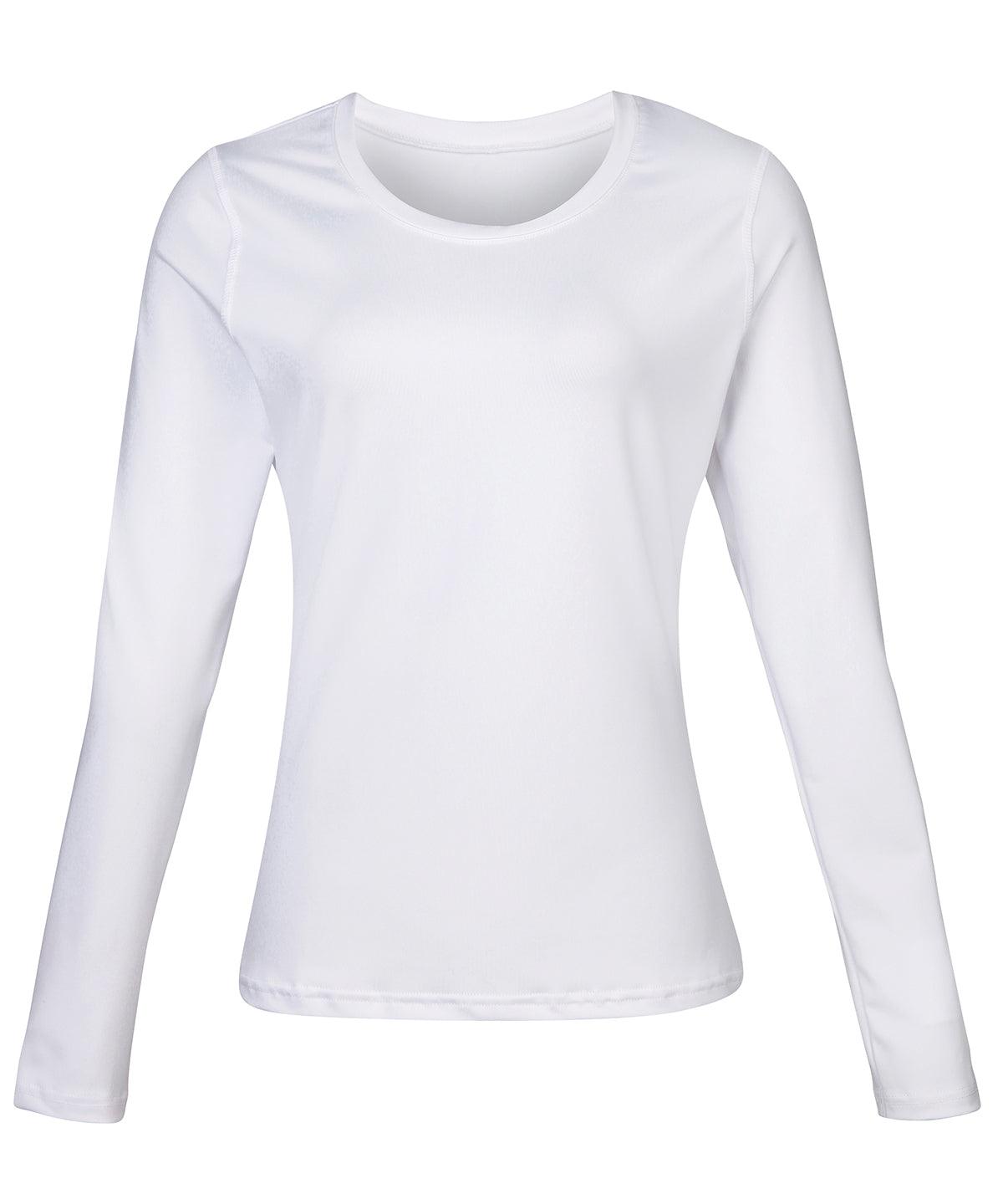 White - Women's Rhino baselayer long sleeve Baselayers Rhino Baselayers, Must Haves, Outdoor Sports, Rebrandable Schoolwear Centres