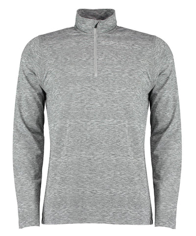 Grey Heather - Hyper mid-layer ¼ zip Rhino skin performance top Sports Overtops Rhino Activewear & Performance, Gymwear, Outdoor Sports, Sports & Leisure Schoolwear Centres
