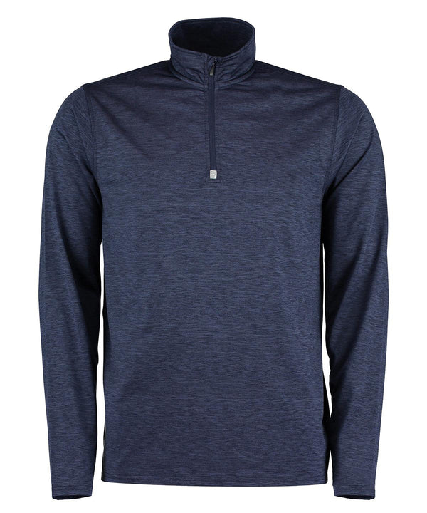 Navy Heather - Hyper mid-layer ¼ zip Rhino skin performance top Sports Overtops Rhino Activewear & Performance, Gymwear, Outdoor Sports, Sports & Leisure Schoolwear Centres