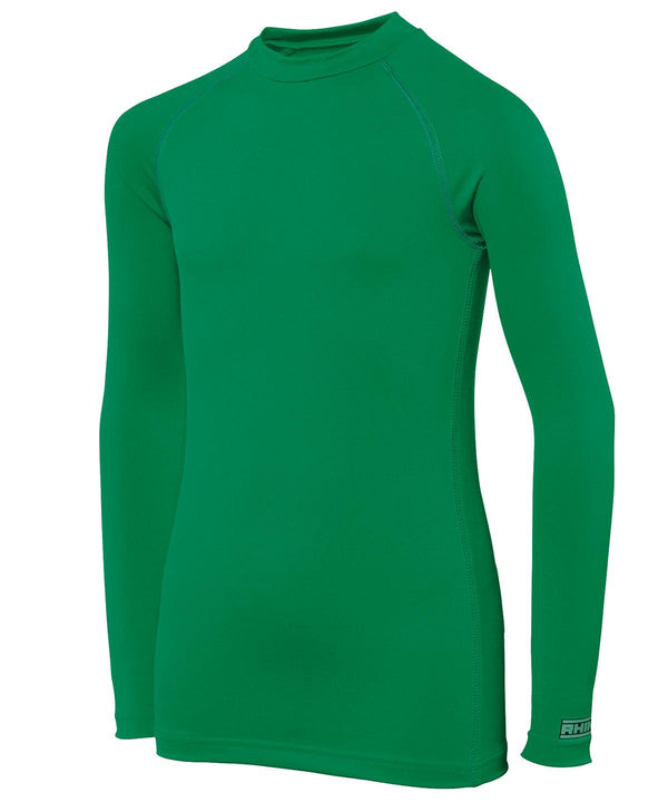 Green - Rhino baselayer long sleeve - juniors Baselayers Rhino Back to Education, Baselayers, Junior, Must Haves, Sports & Leisure Schoolwear Centres