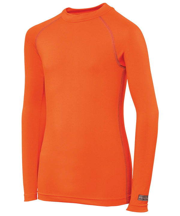 Orange - Rhino baselayer long sleeve - juniors Baselayers Rhino Back to Education, Baselayers, Junior, Must Haves, Sports & Leisure Schoolwear Centres