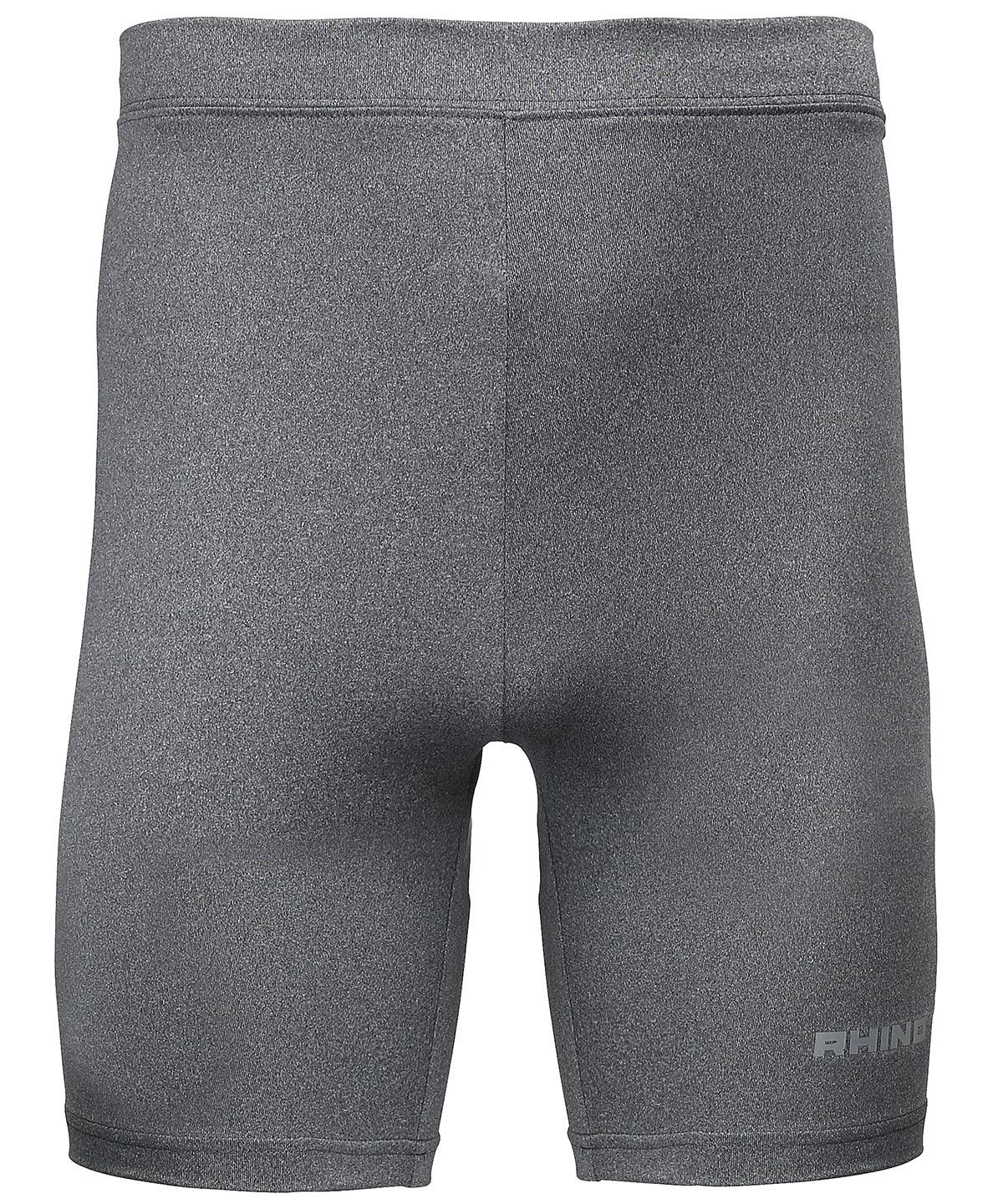 Heather Grey - Rhino baselayer shorts - juniors Baselayers Rhino Baselayers, Junior, Sports & Leisure Schoolwear Centres