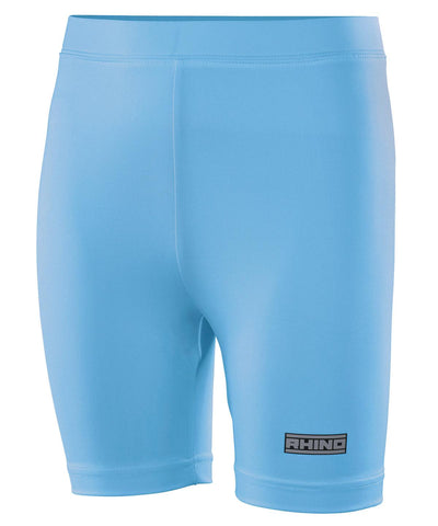 Light Blue - Rhino baselayer shorts - juniors Baselayers Rhino Baselayers, Junior, Sports & Leisure Schoolwear Centres