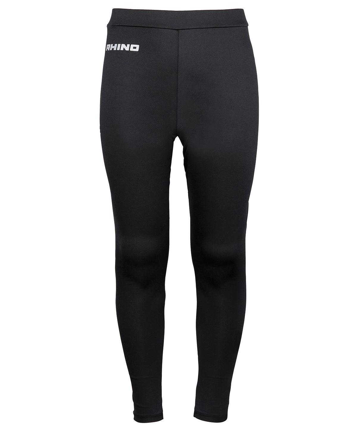 Black - Rhino baselayer leggings - juniors Baselayers Rhino Back to Education, Baselayers, Junior, Must Haves, Sports & Leisure Schoolwear Centres