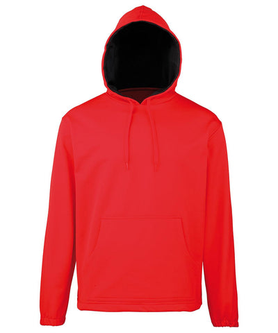 Red/Black - Rhino international hooded top - juniors Hoodies Rhino Junior Schoolwear Centres
