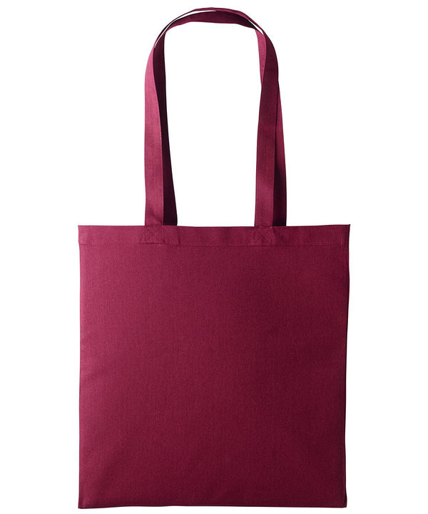 Burgundy - Cotton shopper long handle Bags Nutshell® Bags & Luggage, Crafting, Must Haves, Perfect for DTG print Schoolwear Centres