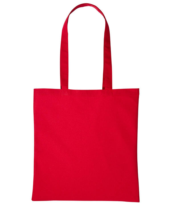 Hot Red - Cotton shopper long handle Bags Nutshell® Bags & Luggage, Crafting, Must Haves, Perfect for DTG print Schoolwear Centres