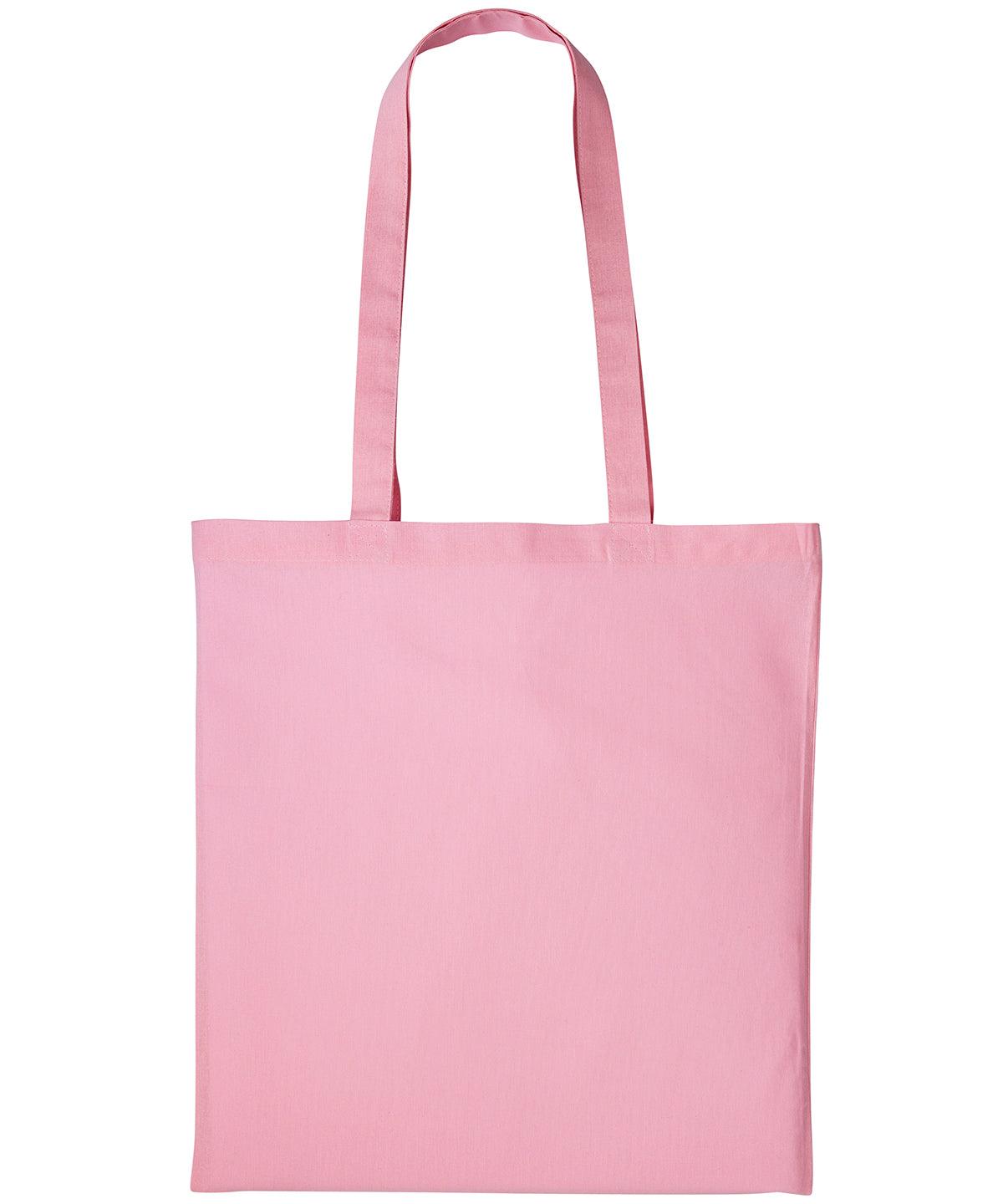 Light Pink - Cotton shopper long handle Bags Nutshell® Bags & Luggage, Crafting, Must Haves, Perfect for DTG print Schoolwear Centres