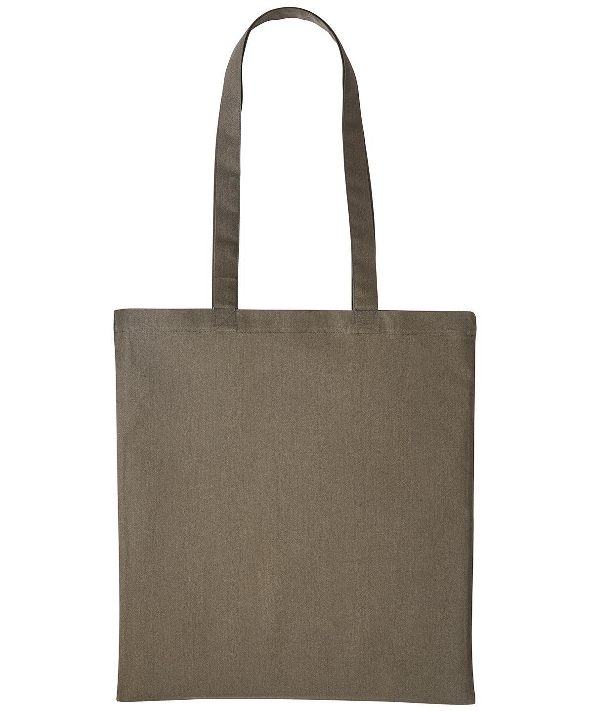 Olive - Cotton shopper long handle Bags Nutshell® Bags & Luggage, Crafting, Must Haves, Perfect for DTG print Schoolwear Centres