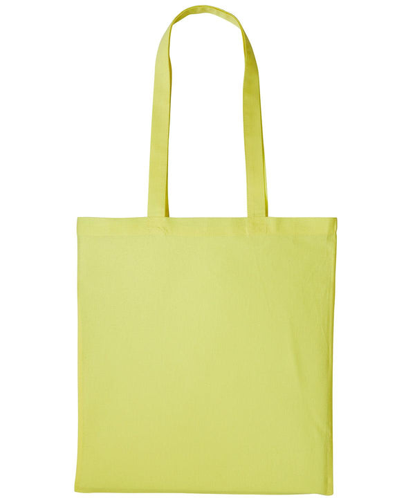 Pastel Lemon - Cotton shopper long handle Bags Nutshell® Bags & Luggage, Crafting, Must Haves, Perfect for DTG print Schoolwear Centres