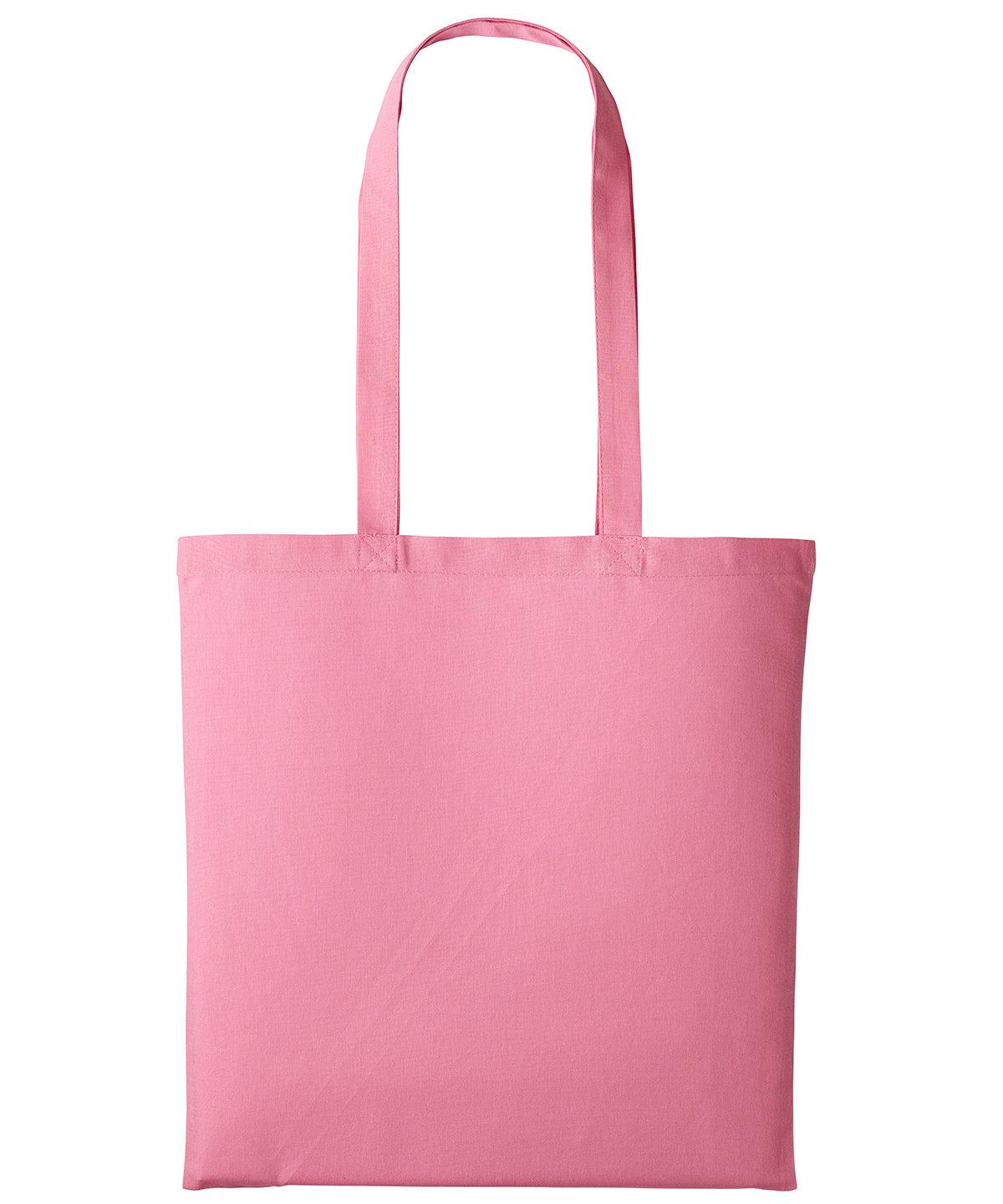 Pastel Pink - Cotton shopper long handle Bags Nutshell® Bags & Luggage, Crafting, Must Haves, Perfect for DTG print Schoolwear Centres