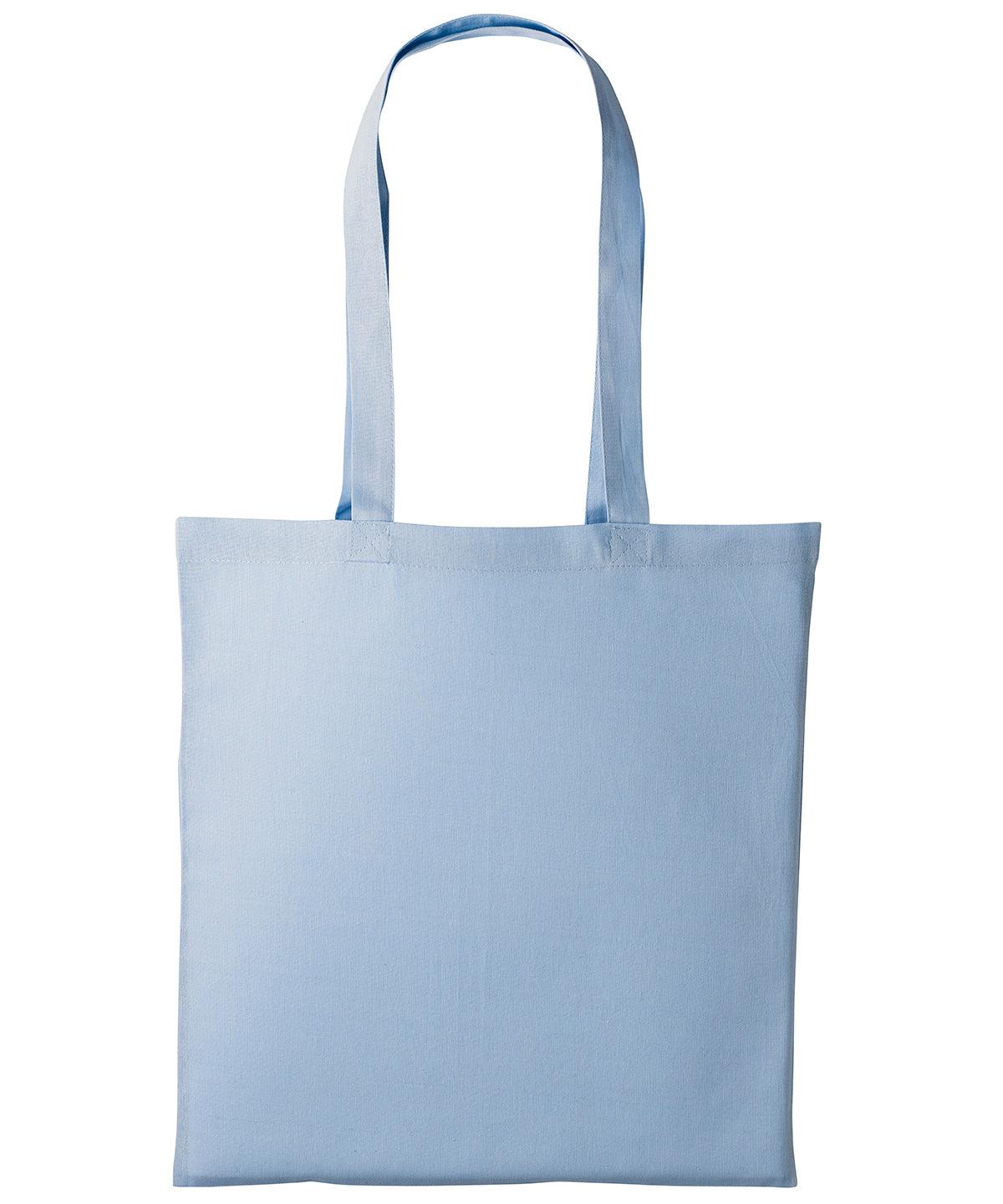 Sky - Cotton shopper long handle Bags Nutshell® Bags & Luggage, Crafting, Must Haves, Perfect for DTG print Schoolwear Centres