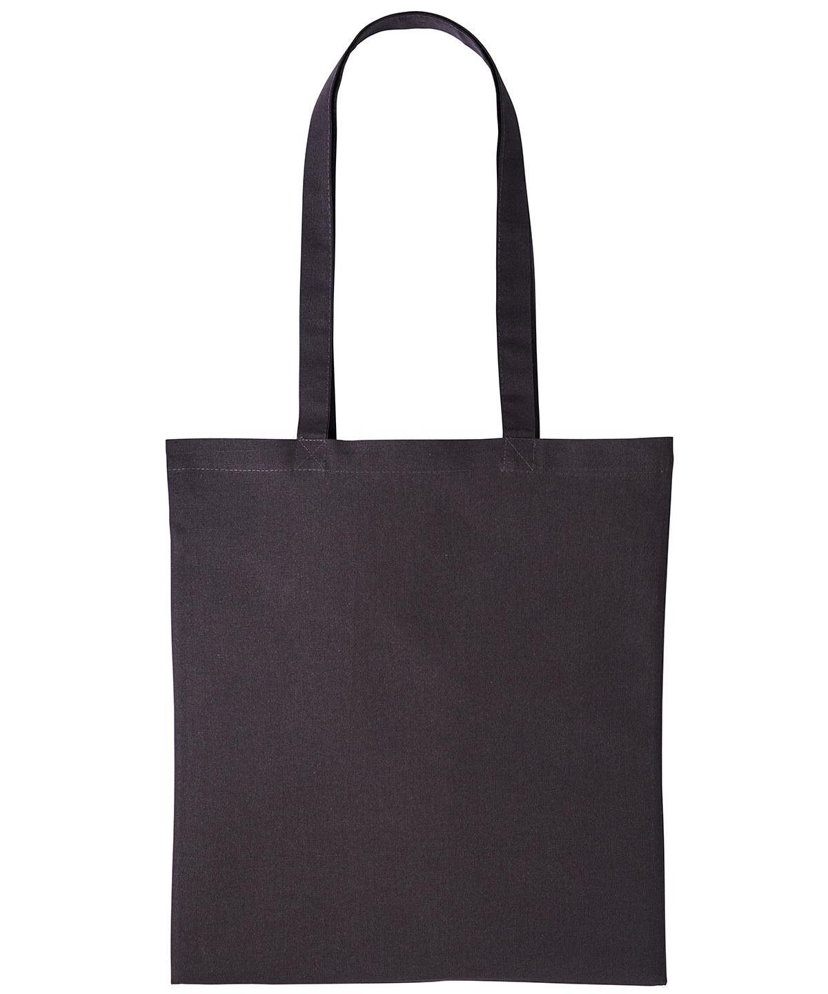 Storm Dark Grey - Cotton shopper long handle Bags Nutshell® Bags & Luggage, Crafting, Must Haves, Perfect for DTG print Schoolwear Centres