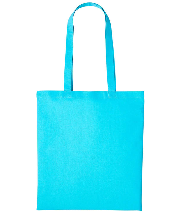 Turquoise - Cotton shopper long handle Bags Nutshell® Bags & Luggage, Crafting, Must Haves, Perfect for DTG print Schoolwear Centres