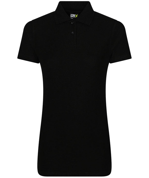 Black - Women's pro polo Polos ProRTX Activewear & Performance, Back to Business, Must Haves, New Colours for 2021, Plus Sizes, Polos & Casual, Rebrandable, Safe to wash at 60 degrees, Workwear Schoolwear Centres